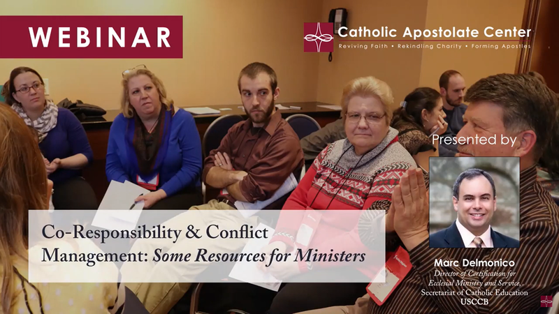 Webinar: Co-Responsibility & Conflict Management – Some Resources for Ministers